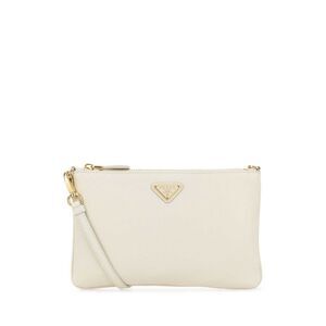 Prada Women White Leather Crossbody Bag